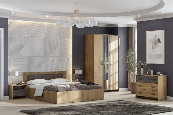 Кровать "Презент" 1,4*2,0 м с основанием ЛДСП (МСП-1) SL